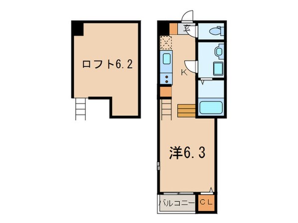 ハーモニーテラス深江南町の物件間取画像